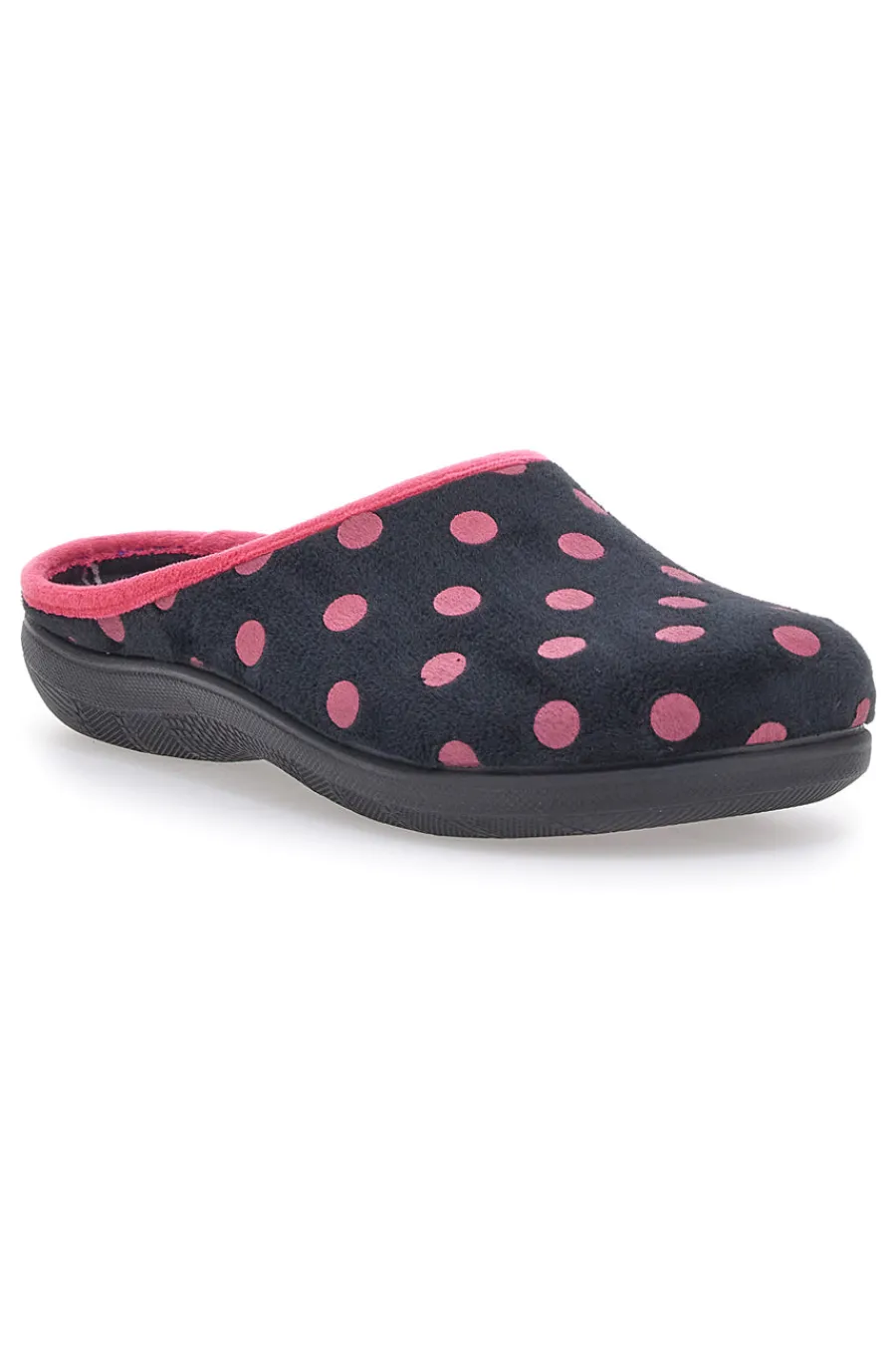 Donna INBLU Pantofole 90 EC Nere Pois
