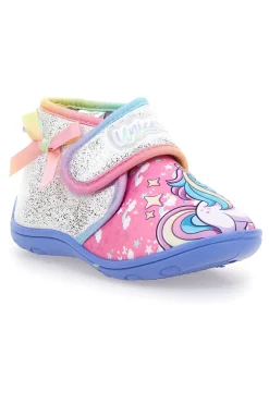 UNICORNO Pantofole Primi passi multicolore con glitter e arcobaleno Unicorn S8010196T