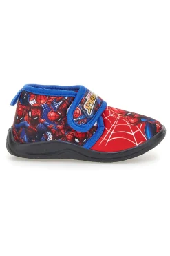SPIDERMAN Pantofole rosse con stampa e chiusura a strappo R1310368T02
