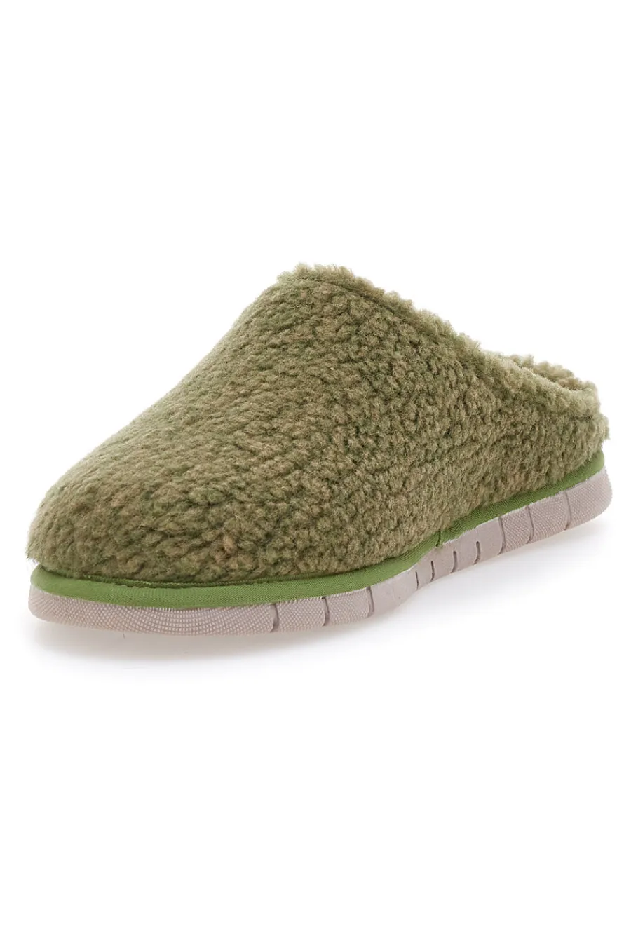 Donna BEEGO Pantofole teddy verdi 7485