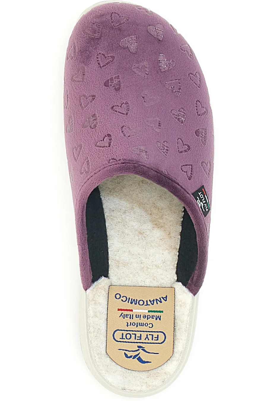 Donna FLY FLOT Pantofole viola con tomaia stretch 5123