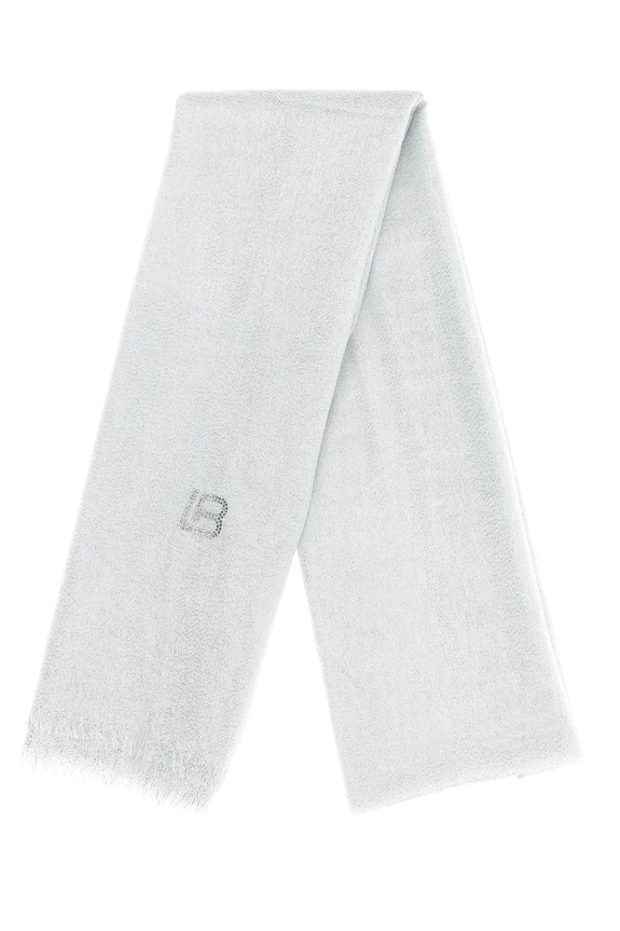 LAURA BIAGIOTTI Pashmina bianca con frange 99s298-71
