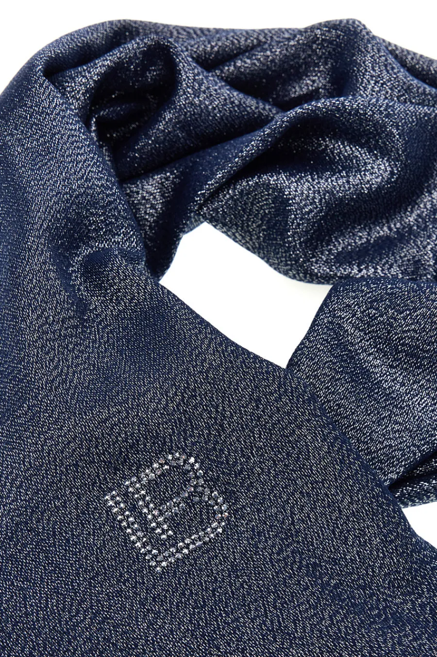 LAURA BIAGIOTTI Pashmina blu con frange 99s298-71
