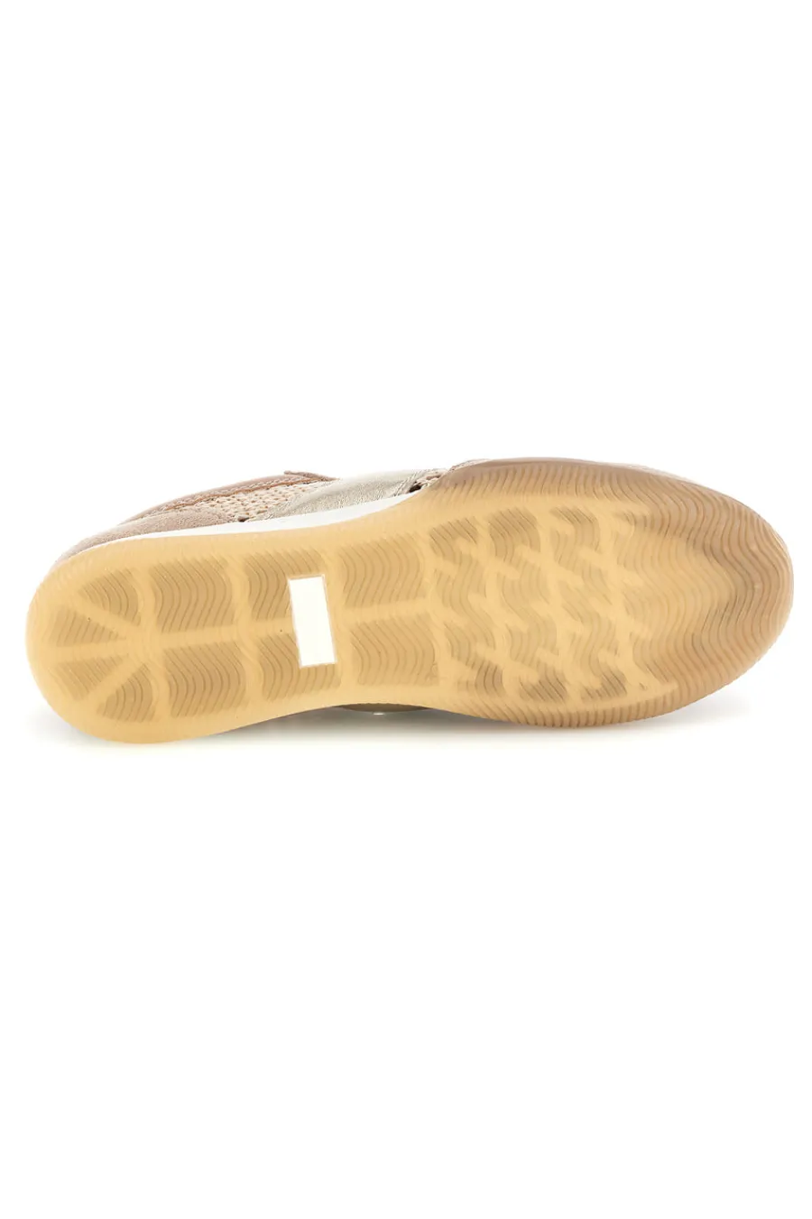 ME u0026 ME Perforierte Schnürschuhe in Beige mit laminierten Einsätzen Me & me TW26S58103 BEIGE, GOLD Sale