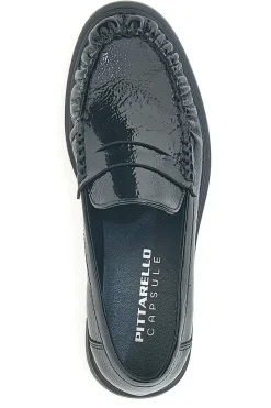 PITTARELLO CAPSULE Pittarello BT24321029 Loafer aus em Lackleder mit niedrigem Absatz SCHWARZ Discount