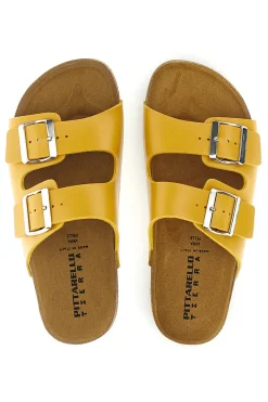 PITTARELLO TIERRA doppelte gelbe Hausschuhe 335A20630SR OCRA