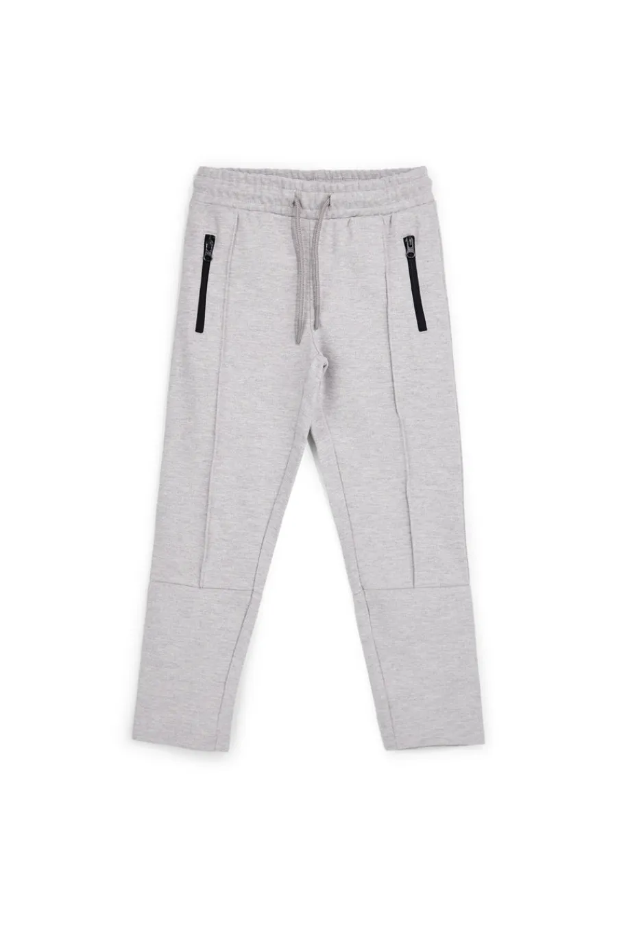 PITT KIDS Pitt Kinder Hose grau mit Kordelzug und Reißverschluss Pt-b-p-905