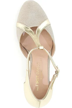 THE FIRST DANCE Tanzschuhe mit Ledersohle Made in Italy 5554 PLATIN Online