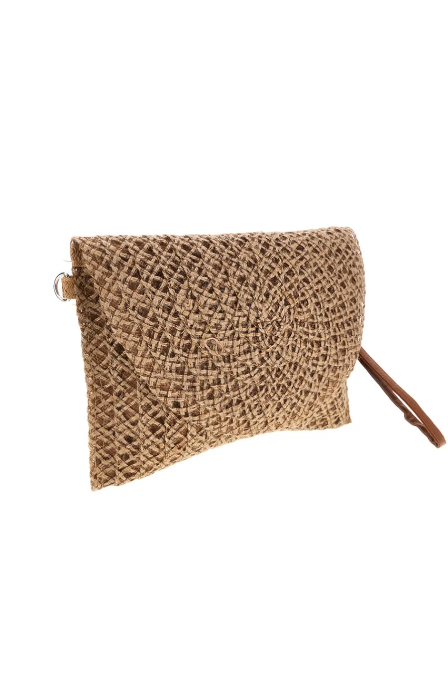 Donna SELUN BEACH Pochette Beige Intrecciata con Tracolla SUI 261002/C