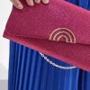 Donna COVERI Pochette Collection Sera Fucsia Glitter