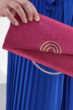 Donna COVERI Pochette Collection Sera Fucsia Glitter