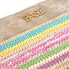 Donna BASILE Pochette mare multicolore in tessuto naturale con fantasia etnica 22102