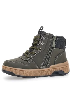 PITT KIDS Polacchini verdi con cerniera BP8232106