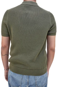 Uomo U.S. GRAND POLO Poo verde in agia a costine US51228