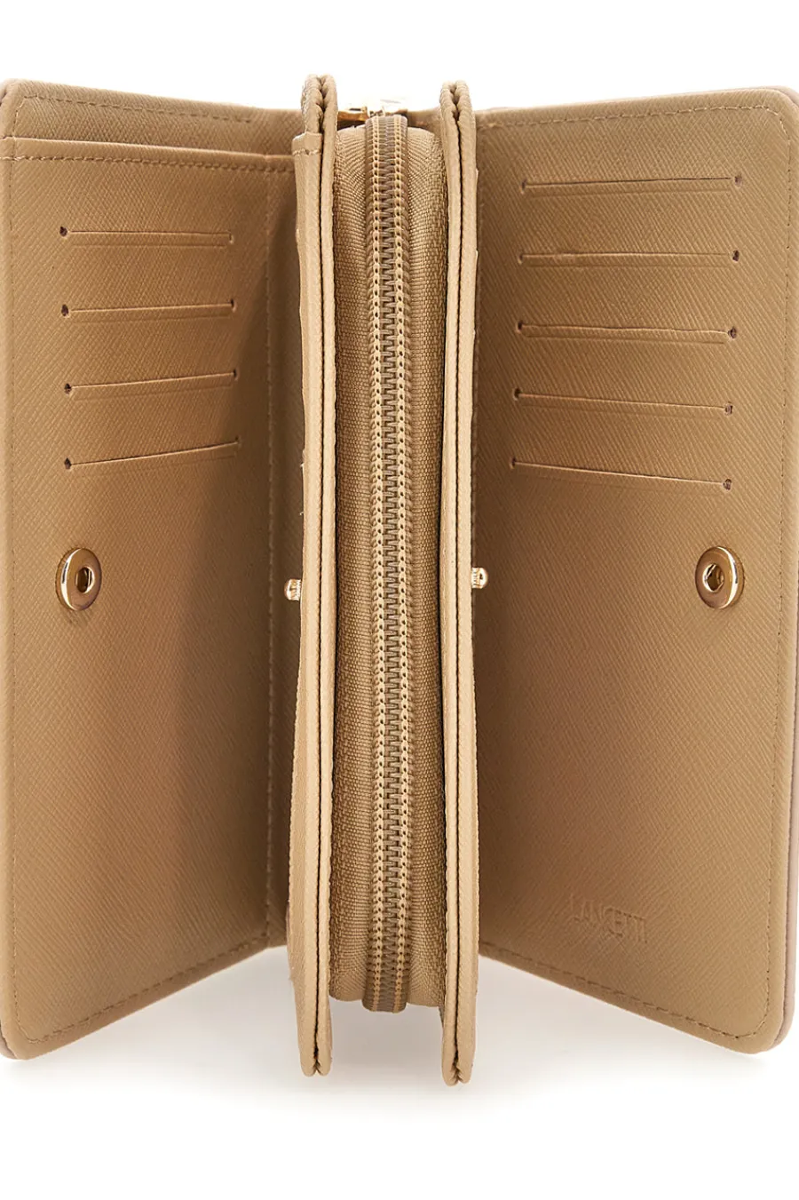 LANCETTI Portafoglio beige con cuori DUFFLE