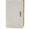 LANCETTI Portafoglio bianco con bottone QUICEY