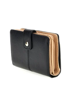 LAURA BIAGIOTTI Portafoglio Compatto Nero con Borchie Geometriche Dorate LB26S-510-008