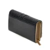 LANCETTI Portafoglio Lungo Nero con Monogram e Borchie LL26S-505-68