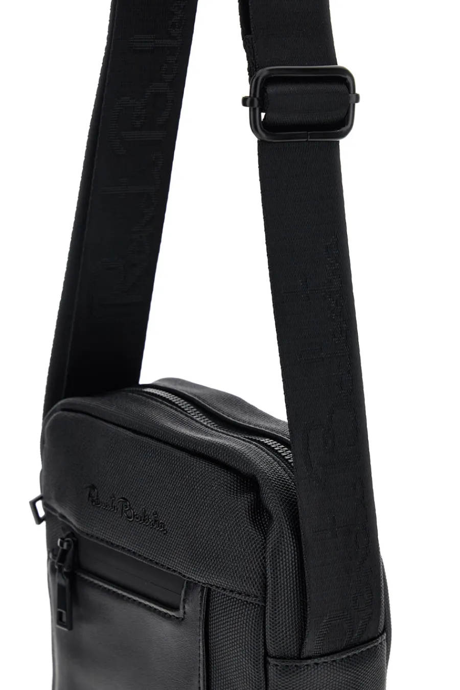 Uomo RENATO BALESTRA COB 61991/S schwarze Tasche mit verstellbarem Schulterriemen