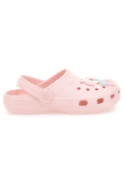 2T2L Rosa Clog-Hausschuhe mit Schmetterlings- und Blumenapplikationen 726