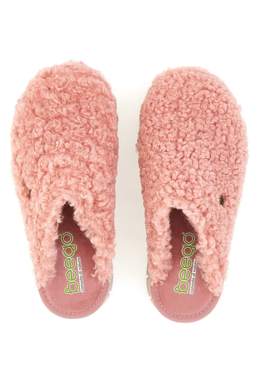 Donna BEEGO Rosa Teddy Hausschuhe 7525