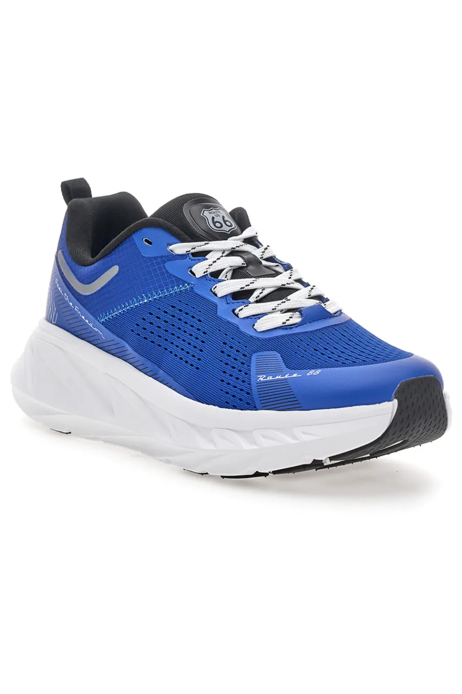 Uomo ROUTE 66 RO51811D Blaue Sneaker mit weißer Sohle
