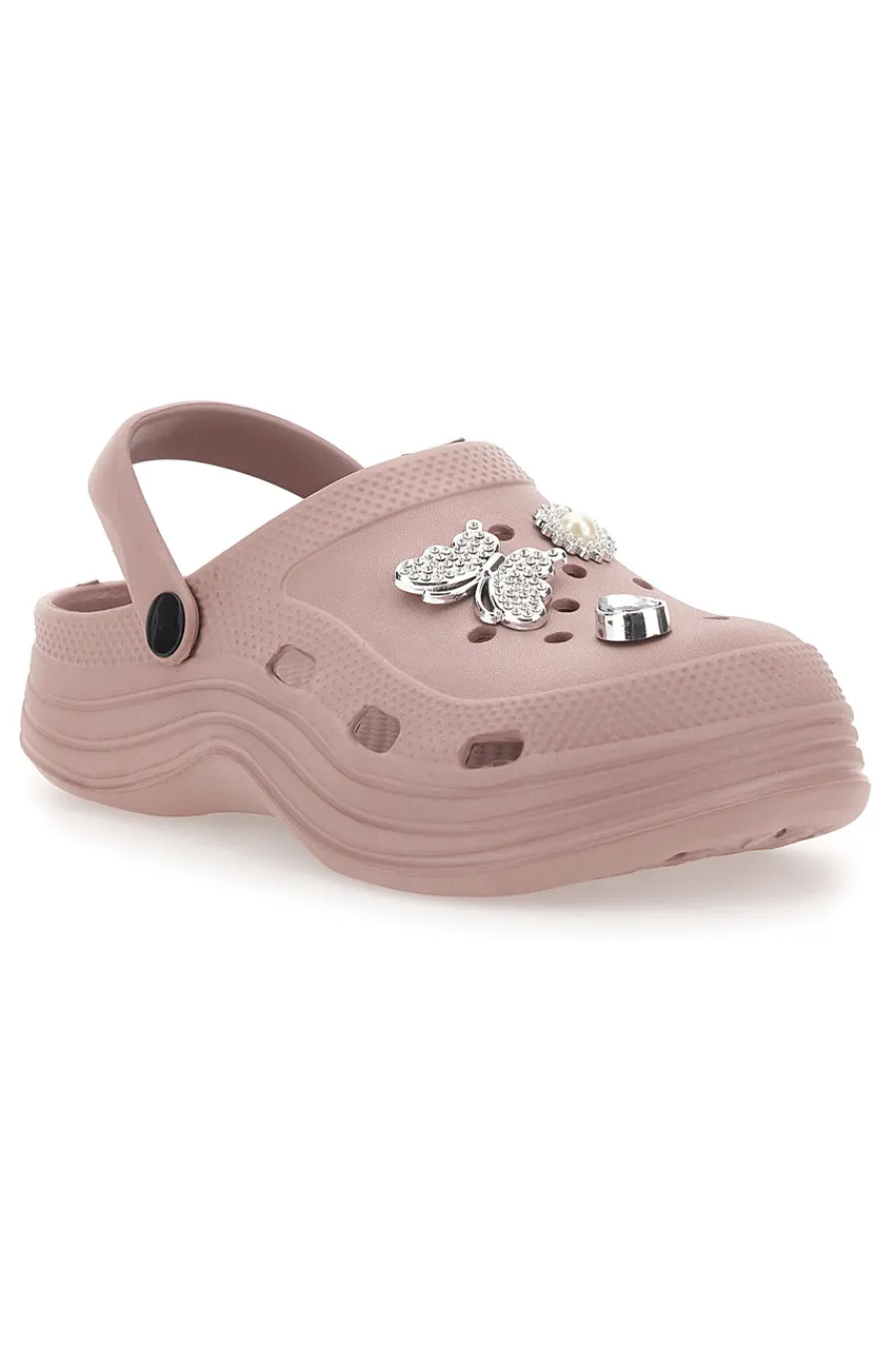 Donna 2T2L Sabot con charms decorativi 2035