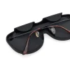 INDIGENO METROPOLITANO Salva occhiali nero morbido e flessibile GLASSES HOLDER 7
