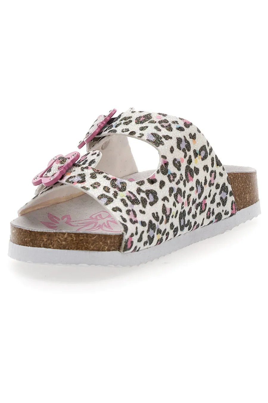 Donna PITT KIDS Sandali animalier con doppia fibbia rosa 14459