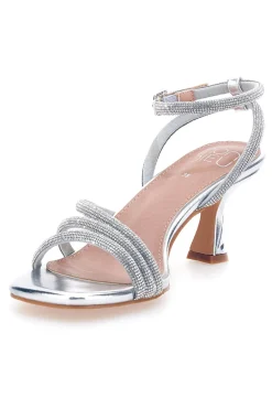 MON DIEU Sandali con strass e cinturino alla caviglia 1615 Clearance