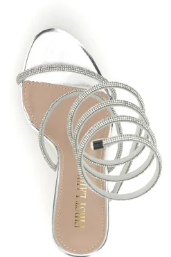 FIRST LADY Sandali con strass e laccio a spirale P711 Online
