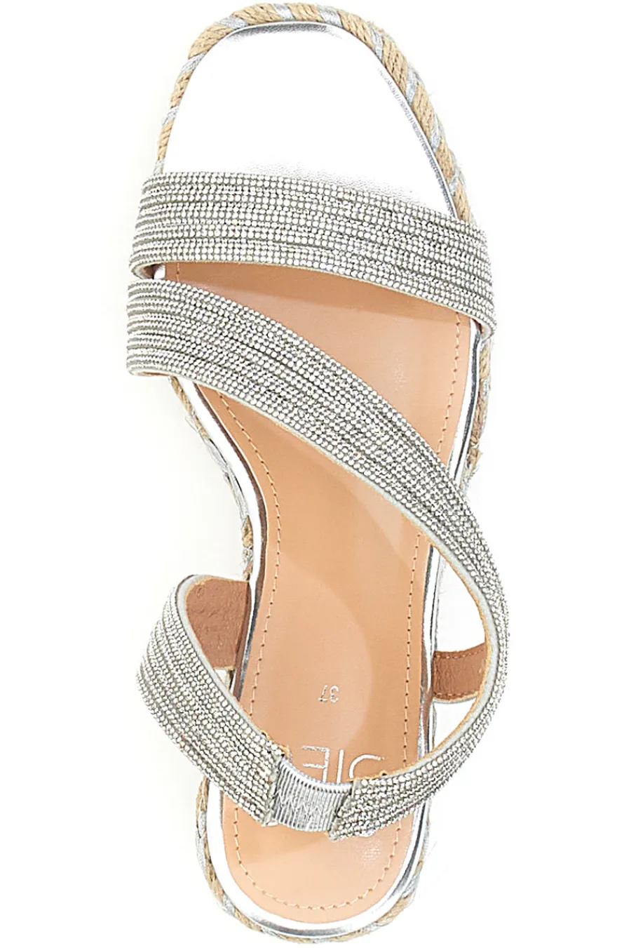 MON DIEU Sandali con Zeppa con Glitter 602