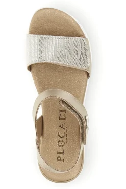 PLOCADI Sandali beige con cinturini regolabili 272429 PLATINO New