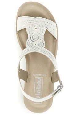INBLU Sandali beige con dettaglio traforato 49 BV Clearance