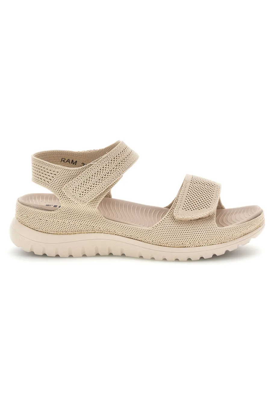 FIRST ACTIVE Sandali con fasce regolabili 8 BEIGE Clearance