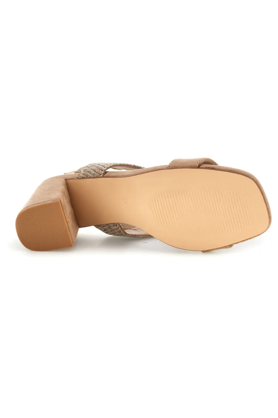 FIRST LADY Sandali beige con fascia in tessuto e tacco largo P703 New