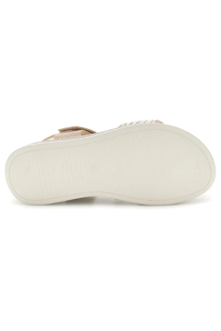 PLOCADI Sandali beige con fascia intrecciata suola comfort Bza9052612 OFF WHITE Hot
