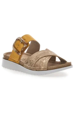 Donna INBLU Sandali beige con fibbia comfort 46 CN