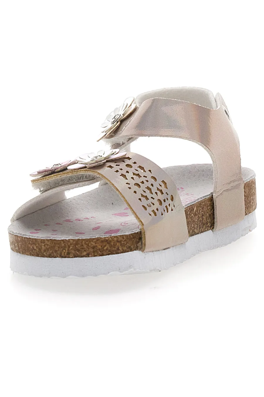 PITT KIDS Sandali beige con fiori 14330