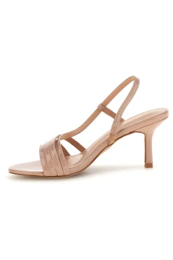 FIRST LADY Sandali beige con listini e tacco medio P709 NUDE Discount