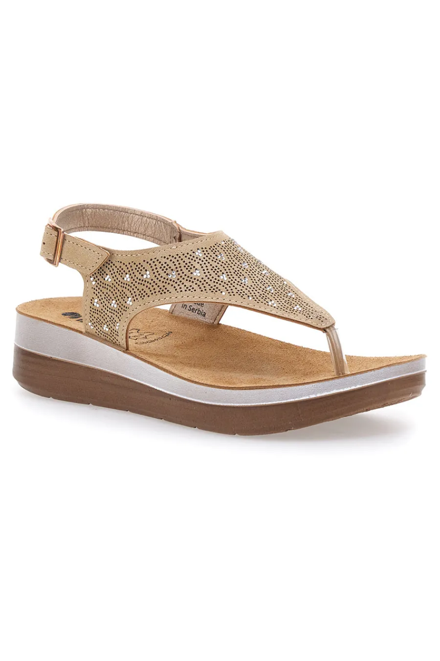 INBLU Sandali beige con plantare soft 22FT Online