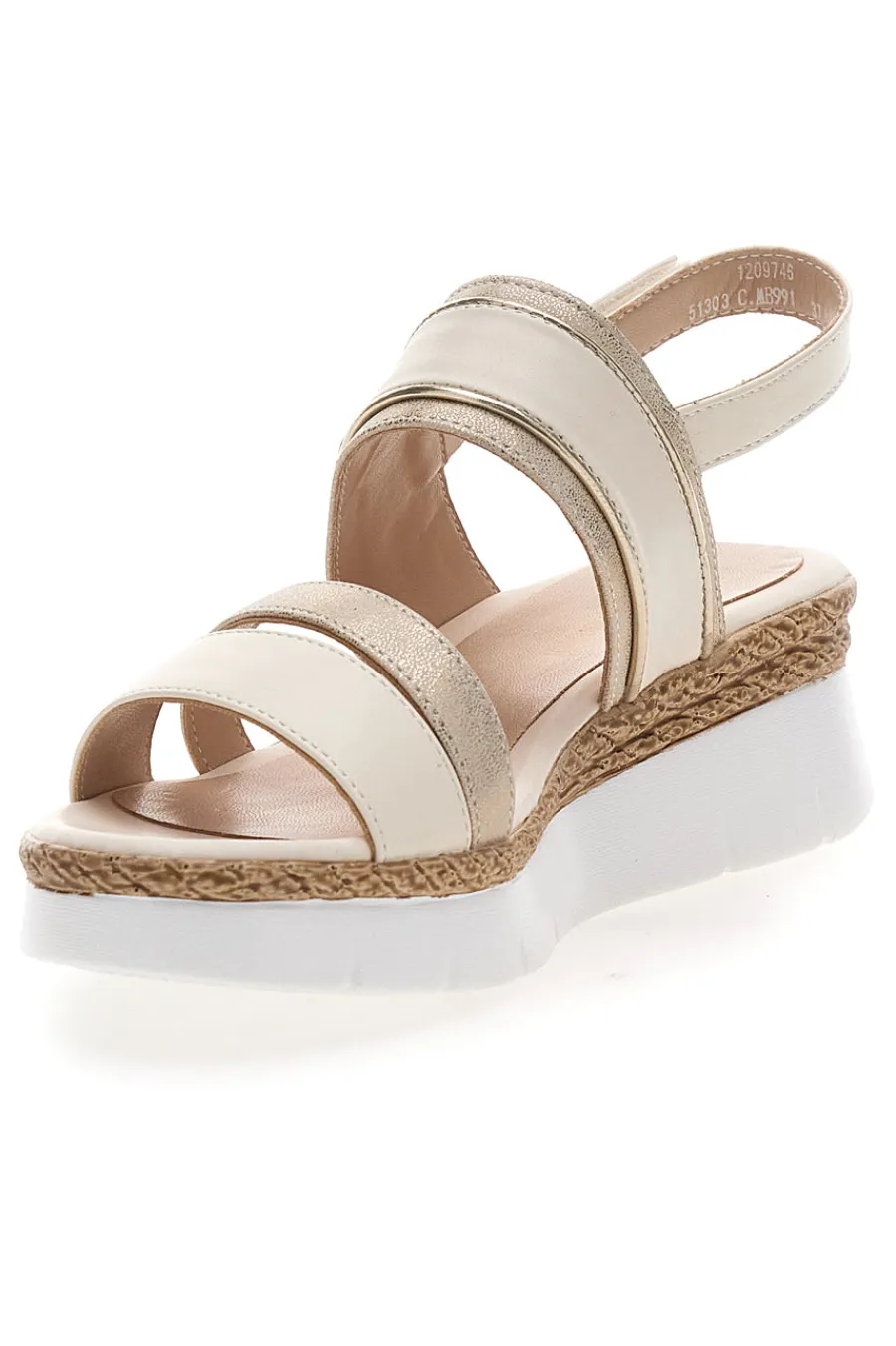 MARIELLA BURANI Sandali Beige Con Platform 51303 Sale
