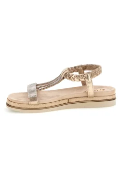 INBLU Sandali beige con strass 56 SA Best