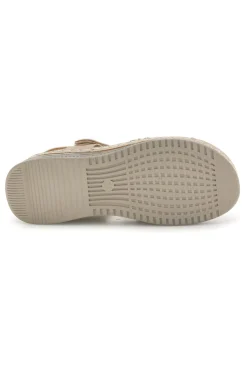 MIO TEMPO Sandali con Zeppa e Brillantini Q17729 BEIGE Outlet