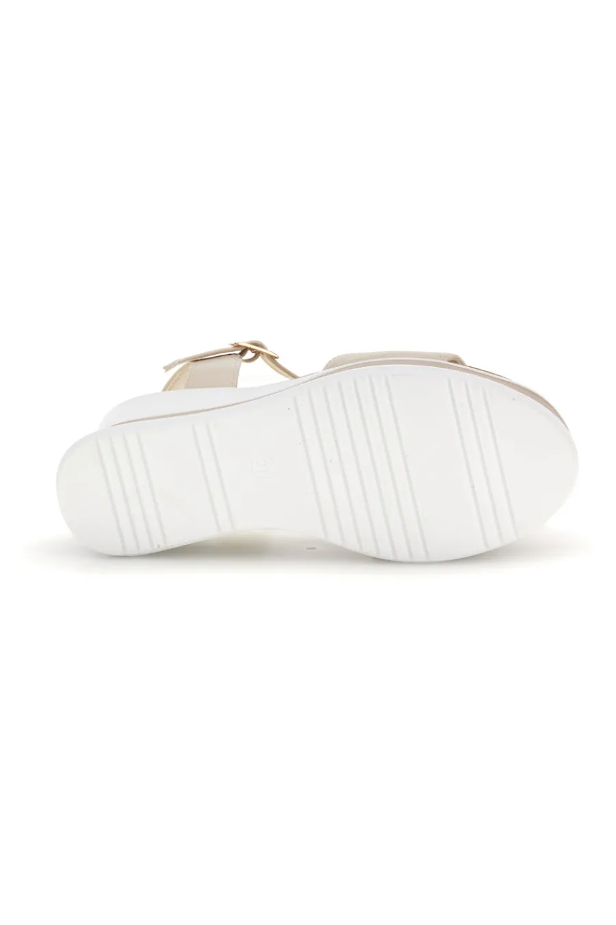 ENERGY Sandali beige con zeppa e memory soft E488