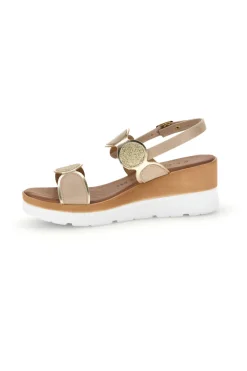 PLOCADI Sandali con zeppa 11075035 BEIGE Hot