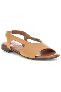 PITTARELLO LOOK Sandali in vera pelle con fascia e inserto laterale 225620 BEIGE Clearance