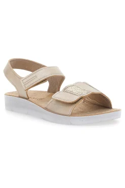 INBLU Sandali Beige Oro Con Chiusura Strappo 25 Cj Hot