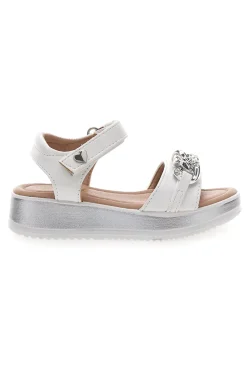 PITT KIDS Sandali bianchi con catena 39G32S