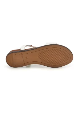 QUANNA MELL Sandali bianchi con dettagli gioiello e cinturino elasticizzato Quanna mel 560319 BIANCO New
